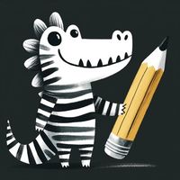 Крокозябр - Крокодил с рисунками!