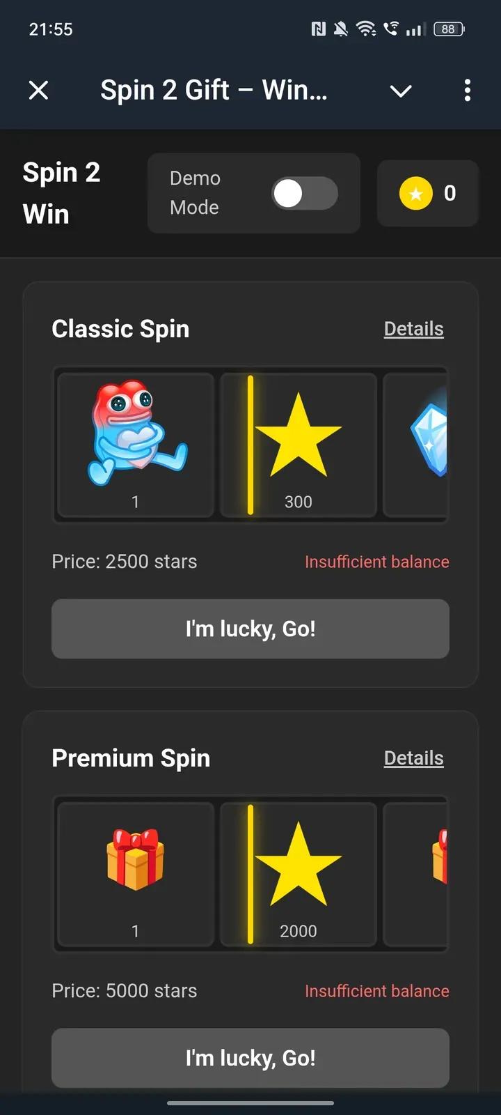 Spin 2 Gift – Win Telegram Gifts Instantly!