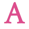 Pink font
