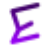 Эмодзи Alphabet purple