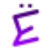 Эмодзи Alphabet purple