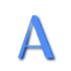 Синий шрифт