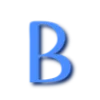 Эмодзи Синий шрифт