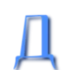 Эмодзи Синий шрифт