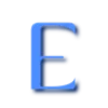 Эмодзи Синий шрифт