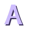 Фиолетовый шрифт