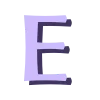 Эмодзи Фиолетовый шрифт