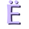 Эмодзи Фиолетовый шрифт
