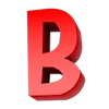 Эмодзи Красный шрифт