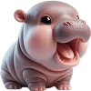 Эмодзи Малыш бегемотик