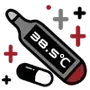 Эмодзи Dark Black Red Mixed