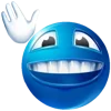 Blue faces