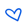Эмодзи Blue doodles font