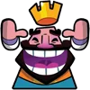 Эмодзи Clash Royale king