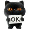 Эмодзи Угрюмый кот