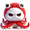 Эмодзи Кот кальмар