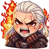 Эмодзи Chibi anime The Witcher