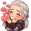 Эмодзи Chibi anime The Witcher