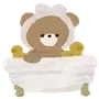 Эмодзи 𝗖𝘂𝘁𝗲 𝗕𝗲𝗮𝗿 𝗙𝗹𝘂𝗳𝗳𝘆
