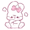 Эмодзи cute krolik ˚ʚ🤍ɞ˚