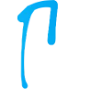 Эмодзи Голубой шрифт