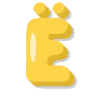 Эмодзи Летний шрифт