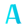Blue font