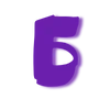 Эмодзи Фиолетовый шрифт