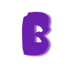 Эмодзи Фиолетовый шрифт