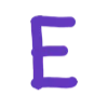 Эмодзи Фиолетовый шрифт
