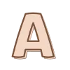 Бежевый шрифт