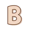 Эмодзи Бежевый шрифт