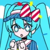 Эмодзи Hatsune Miku and Kasane Teto