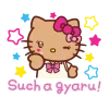 Эмодзи Gyaru Hello Kitty