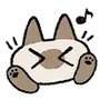 Эмодзи 𝗞𝗮𝘄𝗮𝗶𝗶 𝗦𝗶𝗮𝗺𝗲𝘀𝗲 𝗖𝗮𝘁