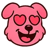 Эмодзи Kind pink dogs