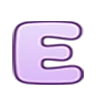 Эмодзи Фиолетовый шрифт