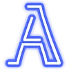 Blue font