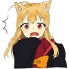 Эмодзи Лисичка тян