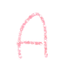 Розовый алфавит