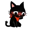 Эмодзи Черный кот