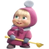 Эмодзи Маша и Медведь