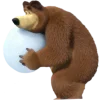 Эмодзи Маша и Медведь