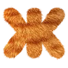 Эмодзи Меховой шрифт