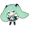 Эмодзи Hatsune Miku