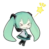 Эмодзи Hatsune Miku