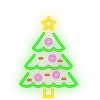 Эмодзи Neon Christmas