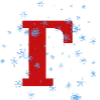 Эмодзи Новогодний шрифт