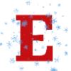 Эмодзи Новогодний шрифт