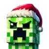 Эмодзи Новогодний крипер